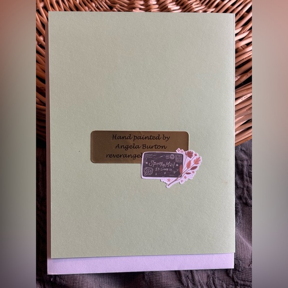 Hand painted crow greetings card - Picture 2 of 4